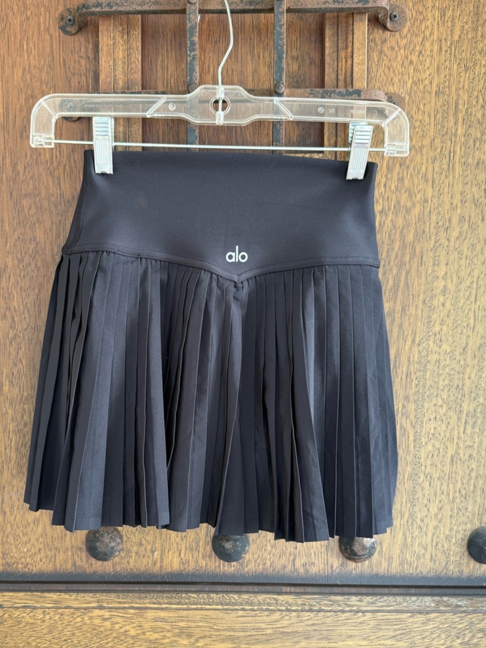 ALO Yoga Black Pleated Mini Skirt Dize XS